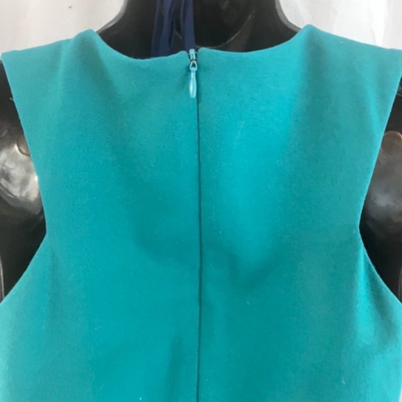 Zara Trafaluc Teal Bodycon Halter Neck Racerback Asymmetrical Mini Dress - Picture 6 of 7